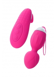 Розовые виброшарики TELLA с пультом-стимулятором - ToyFa в Томске Розовые виброшарики TELLA с пультом-стимулятором - ToyFa