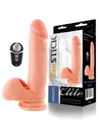 Перезаряжаемый вибратор-реалистик с пультом ДУ - 17 см. - ToyFa