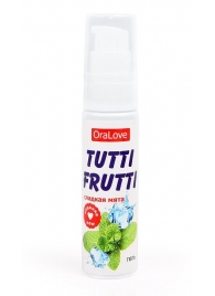 Гель-смазка Tutti-frutti со вкусом сладкой мяты - 30 гр. - Биоритм - купить с доставкой в Томске