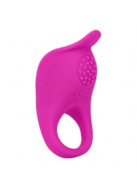 Ярко-розовое эрекционное виброкольцо Silicone Rechargeable Teasing Enhancer - California Exotic Novelties - в Томске купить с доставкой