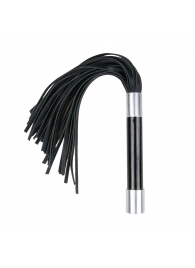 Черная плеть Easytoys Flogger With Metal Grip - 38 см. - Easy toys - купить с доставкой в Томске