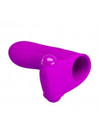 Лиловая вибронасадка на палец Maxwell - Baile