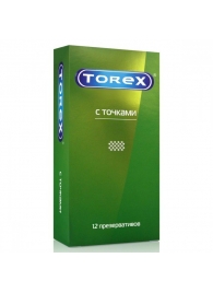 Текстурированные презервативы Torex  С точками  - 12 шт. - Torex - купить с доставкой в Томске