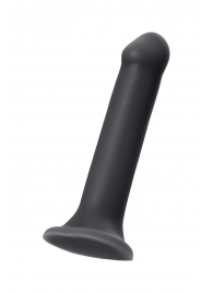 Черный фаллос на присоске Silicone Bendable Dildo XL - 20 см. - Strap-on-me - купить с доставкой в Томске