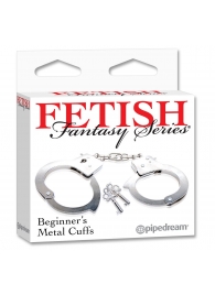 Металлические наручники Beginner s Metal Cuffs - Pipedream - купить с доставкой в Томске