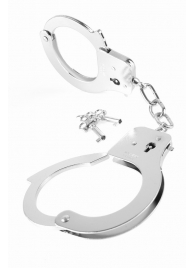 Металлические серебристые наручники Designer Metal Handcuffs - Pipedream - купить с доставкой в Томске