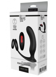 Черный массажер простаты REMOTE P-PLEASER - Dream Toys - в Томске купить с доставкой