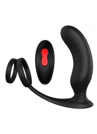 Черный массажер простаты REMOTE P-PLEASER - Dream Toys - в Томске купить с доставкой