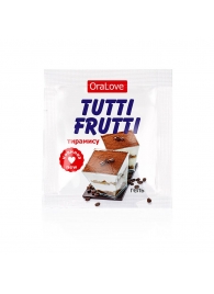 Пробник гель-смазки Tutti-frutti со вкусом тирамису - 4 гр. - Биоритм - купить с доставкой в Томске