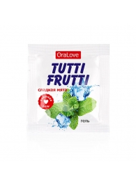 Пробник гель-смазки Tutti-frutti со вкусом мяты - 4 гр. - Биоритм - купить с доставкой в Томске