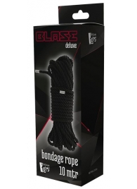 Черная веревка для бондажа BONDAGE ROPE - 10 м. - Dream Toys - купить с доставкой в Томске