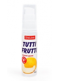 Гель-смазка Tutti-frutti со вкусом сочной дыни - 30 гр. - Биоритм - купить с доставкой в Томске
