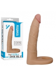 Телесная насадка-фаллоимитатор для двойного проникновения - 17 см. - Lovetoy - купить с доставкой в Томске