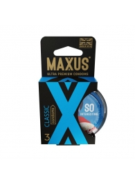 Классические презервативы в пластиковом кейсе MAXUS Classic - 3 шт. - Maxus - купить с доставкой в Томске