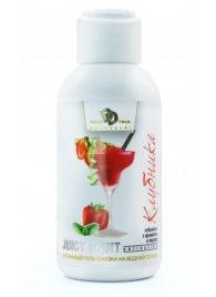 Интимный гель-смазка JUICY FRUIT с ароматом клубники - 100 мл. - БиоМед - купить с доставкой в Томске