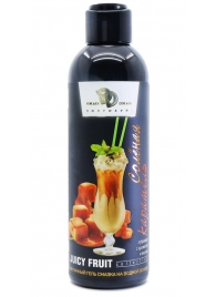 Интимный гель-смазка JUICY FRUIT с ароматом солёной карамели - 200 мл. - БиоМед - купить с доставкой в Томске