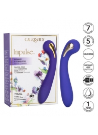 Фиолетовый вибромассажер с электростимуляцией Intimate Estim Petite G Wand - 19 см. - California Exotic Novelties - купить с доставкой в Томске