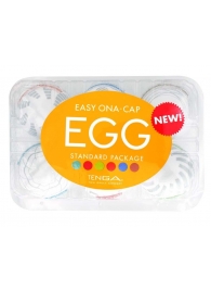 Набор из 6 мастурбаторов Tenga EGG Easy Beat с различным рельефом - Tenga - в Томске купить с доставкой