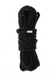 Черная веревка для шибари DELUXE BONDAGE ROPE - 5 м. - Dream Toys - купить с доставкой в Томске