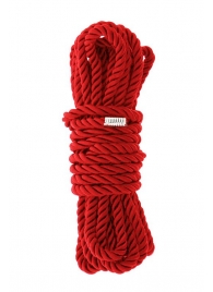 Красная веревка для шибари DELUXE BONDAGE ROPE - 5 м. - Dream Toys - купить с доставкой в Томске