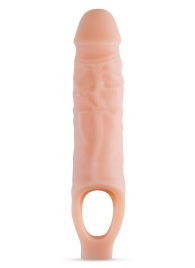 Телесный реалистичный фаллоудлинитель 9 Inch Silicone Cock Sheath Penis Extender - 22,86 см. - Blush Novelties - в Томске купить с доставкой