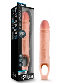 Телесный реалистичный фаллоудлинитель 10 Inch Silicone Cock Sheath Penis Extender - 25,4 см. - Blush Novelties - в Томске купить с доставкой