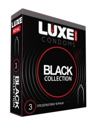 Черные презервативы LUXE Royal Black Collection - 3 шт. - Luxe - купить с доставкой в Томске