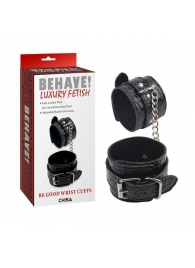 Черные наручники Be good Wrist Cuffs - Chisa - купить с доставкой в Томске