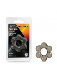 Дымчатое эрекционное кольцо Stay Hard Thick Bead Cock Ring - Blush Novelties - в Томске купить с доставкой