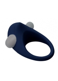 Гладкое синее эрекционное виброкольцо STIMU RING - Dream Toys - в Томске купить с доставкой