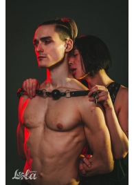Черный кляп Love Addict на замочке - Lola Games - купить с доставкой в Томске