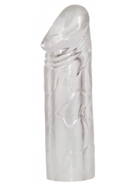 Удлиняющая насадка на пенис Mega Dick Sleeve Transparent - Orion - в Томске купить с доставкой