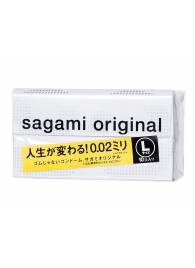 Презервативы Sagami Original 0.02 L-size увеличенного размера - 10 шт. - Sagami - купить с доставкой в Томске