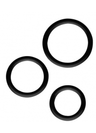 Набор из 3 эрекционных колец SILICONE COCKRINGS - Dream Toys - в Томске купить с доставкой