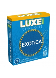 Текстурированные презервативы LUXE Royal Exotica - 3 шт. - Luxe - купить с доставкой в Томске