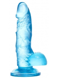 Голубой реалистичный фаллоимитатор Indy - 15,8 см. - A-toys купить с доставкой в интернет-магазине Orgasmix в Томске Голубой реалистичный фаллоимитатор Indy - 15,8 см. - A-toys
