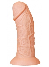 Телесный фаллоимитатор-гигант 9.5 Realistic Curved Dildo - 24 см. - Lovetoy