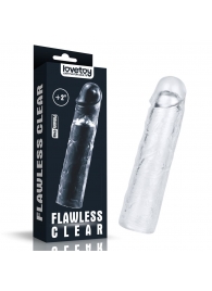 Прозрачная насадка-удлинитель Flawless Clear Penis Sleeve Add 2 - 19 см. - Lovetoy - в Томске купить с доставкой