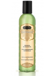 Массажное масло Naturals Vanilla Sandalwood с ароматом ванили и сандала - 236 мл. - Kama Sutra - купить с доставкой в Томске