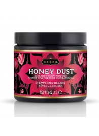 Пудра для тела Honey Dust Body Powder с ароматом клубники - 170 гр. - Kama Sutra - купить с доставкой в Томске