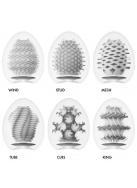 Набор из 6 мастурбаторов Tenga EGG IV с различным рельефом - Tenga - в Томске купить с доставкой