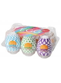 Набор из 6 мастурбаторов Tenga EGG IV с различным рельефом - Tenga - в Томске купить с доставкой