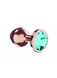 Пробка цвета розового золота с малиновым кристаллом Diamond Topaz Shine L - 8,3 см. - Lola Games - купить с доставкой в Томске
