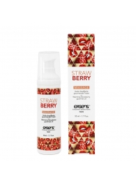 Разогревающее массажное масло  с ароматом клубники Gourmet Strawberry - 50 мл. - Exsens - купить с доставкой в Томске