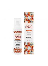 Разогревающее массажное масло Gourmet White Peach Organic с органическими ингредиентами - 50 мл. - Exsens - купить с доставкой в Томске