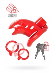 Красный мужской пояс верности из пластика - ToyFa - купить с доставкой в Томске