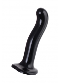 Черный стимулятор для пар P G-Spot Dildo Size M - 18 см. - Strap-on-me - в Томске купить с доставкой