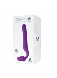 Лиловый безремневой страпон Queens M - Adrien Lastic - купить с доставкой в Томске