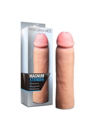 Телесная фаллическая насадка на пенис Magnum Xtender - 23 см. - Blush Novelties - в Томске купить с доставкой