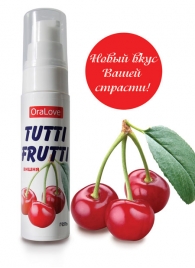 Гель-смазка Tutti-frutti с вишнёвым вкусом - 30 гр. - Биоритм - купить с доставкой в Томске